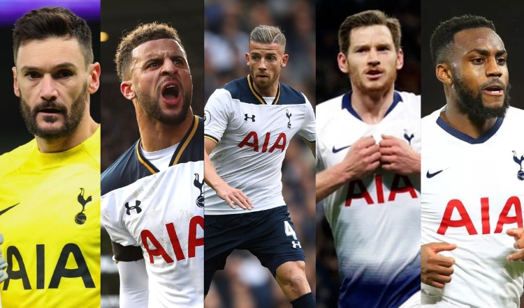 poster của hàng thủ đội hình huyền thoại tottenham 2017