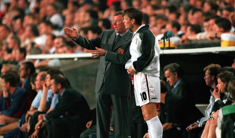 Alex Ferguson trong trận chung kết năm 1999