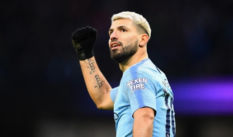 Sergio Aguero trong màu áo man city