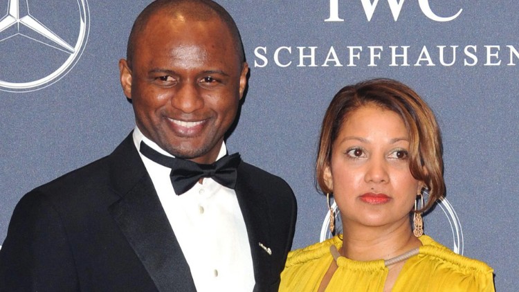 Patrick Vieira và người vợ Cheryl Plaza