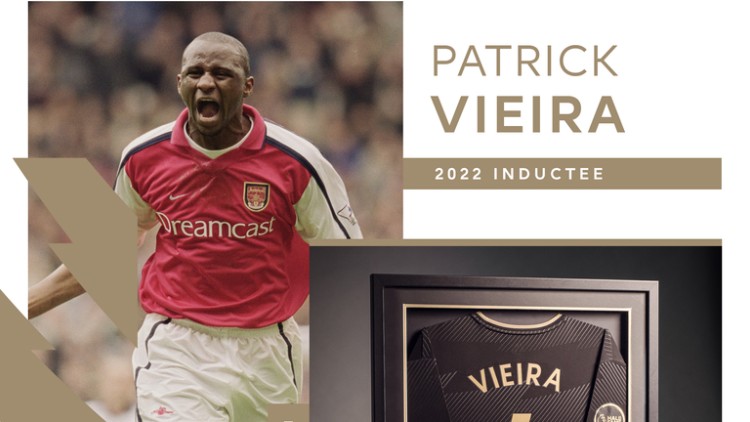 Vieira được vinh danh tại EPL Hall of Fame