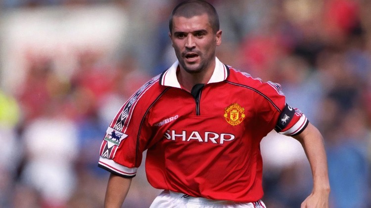 Roy Keane trong màu áo quỷ đỏ 