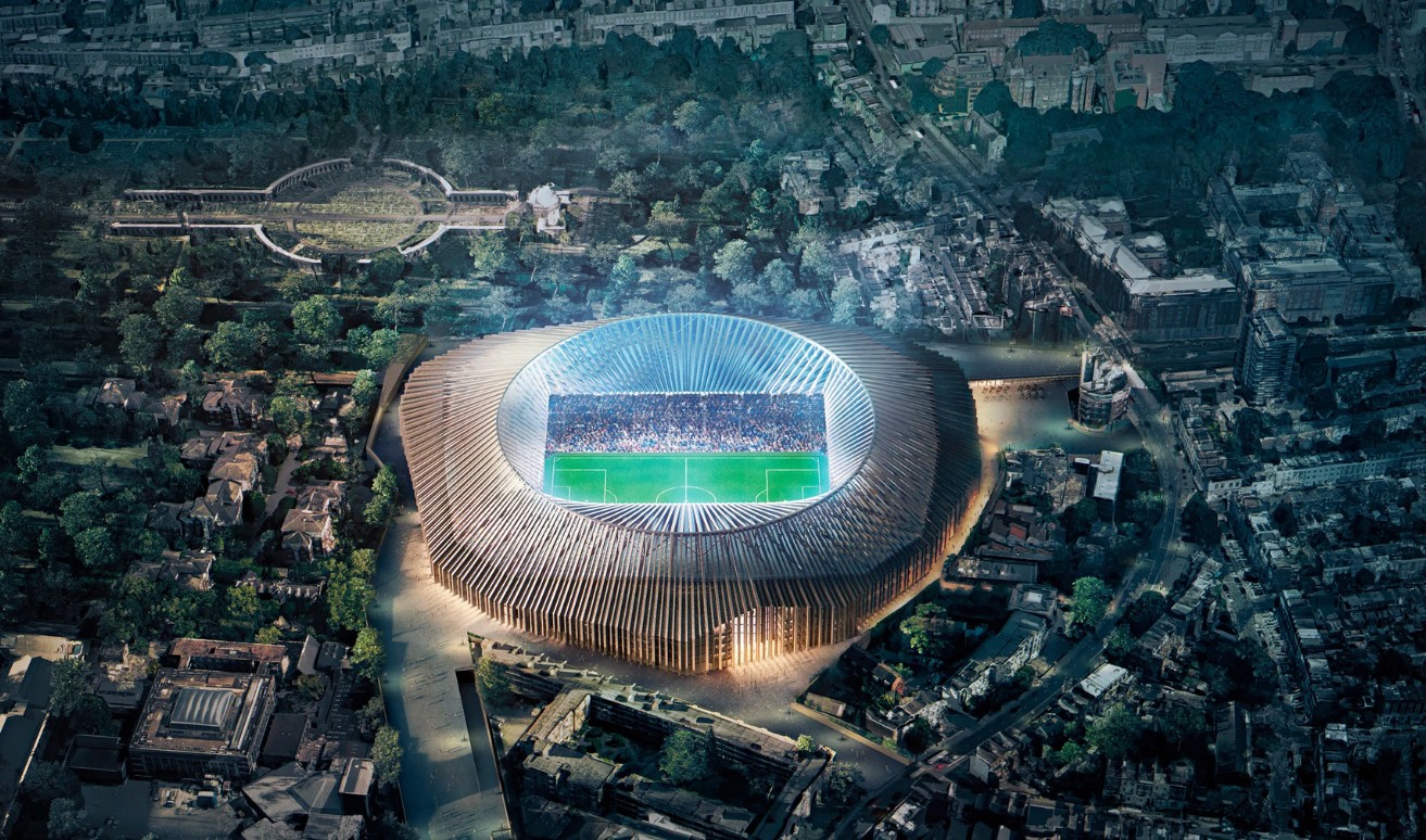 Hình ảnh mô phỏng sân Stamford Bridge sau mở rộng