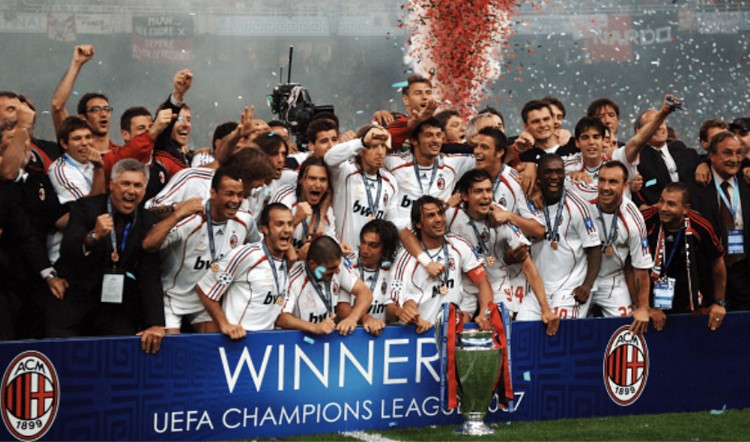 Thời hoàng kim của nửa đỏ thành Milan với 7 chức vô địch C1